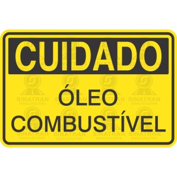 Cuidado - óleo combutível